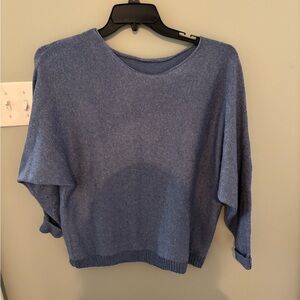 SHEIN Classic Blue Crew Neck Sweater